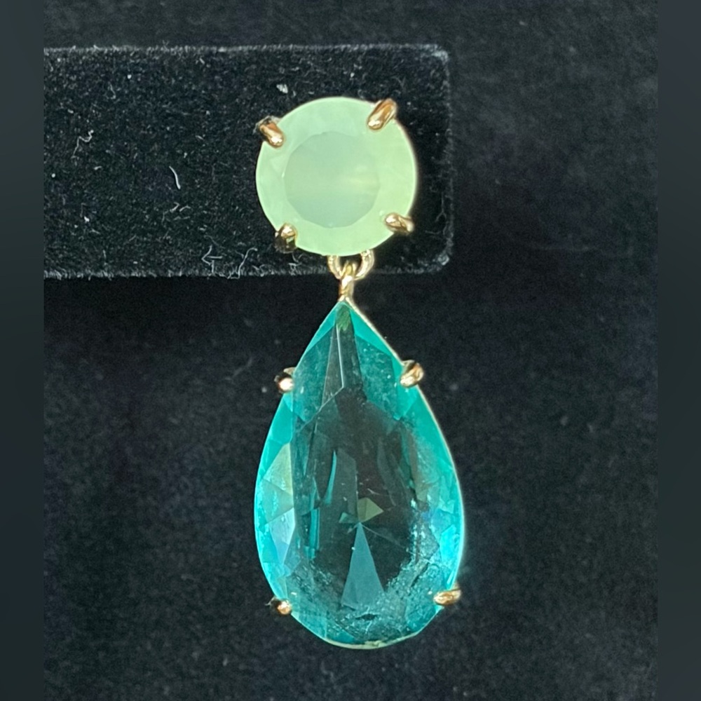 Vintage Lucite Drop Earrings UV Reactive. - Picture 4 of 9